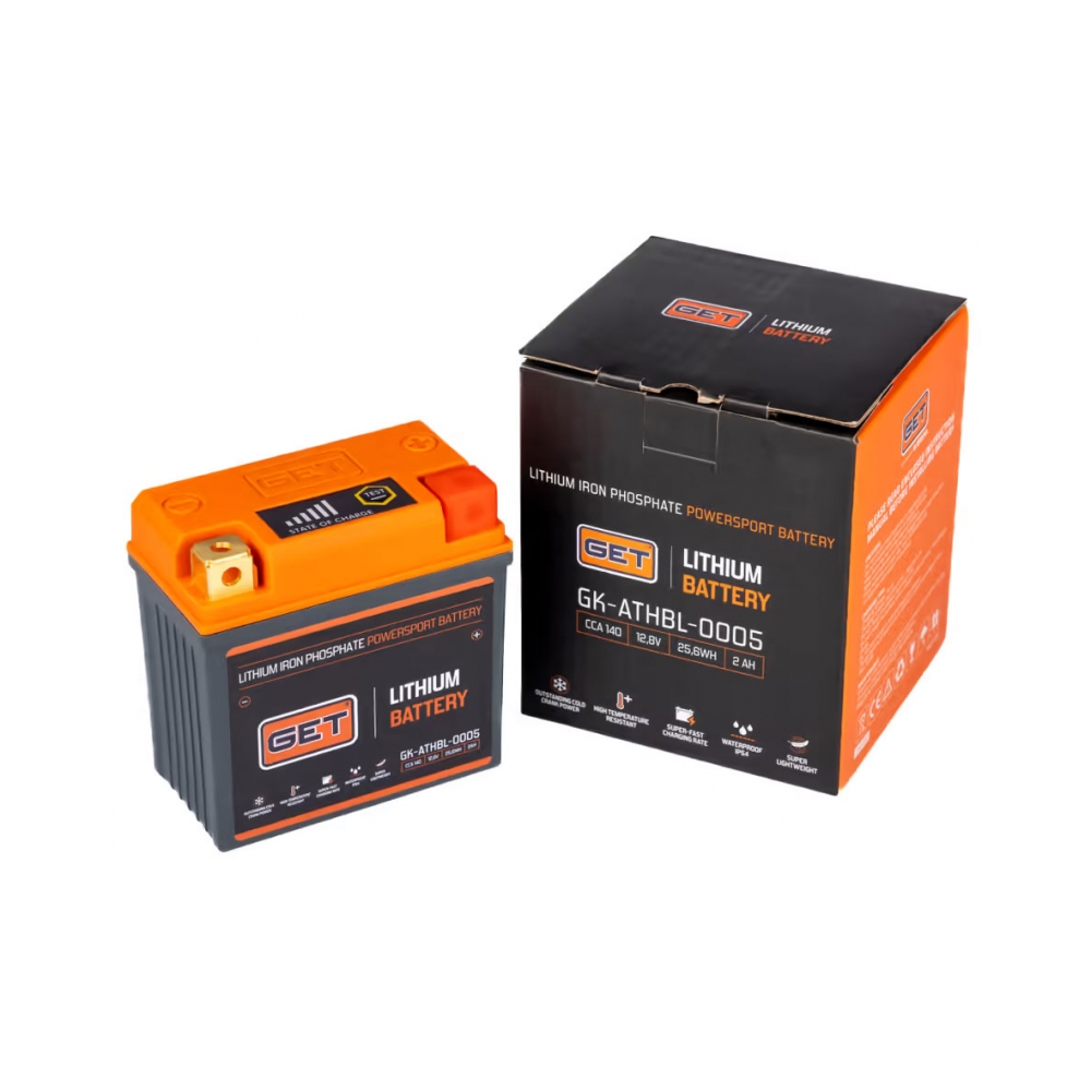 GET Литиев акумулатор 2.0Ah, 140A CCA, 450 g - изглед 2