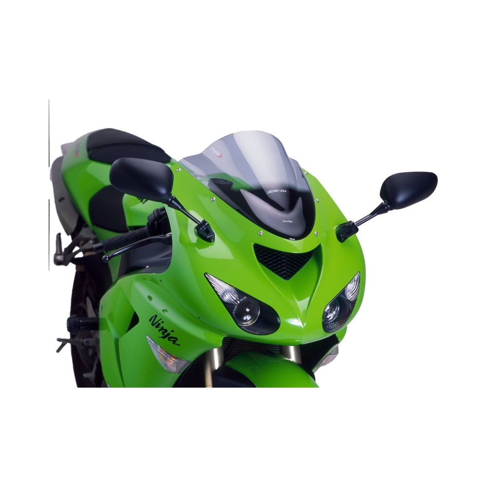 Puig Слюда Z-Racing Kawasaki ZX-10R 06-07, ZX-6R Ninja 05-08 Smoke - изглед 1