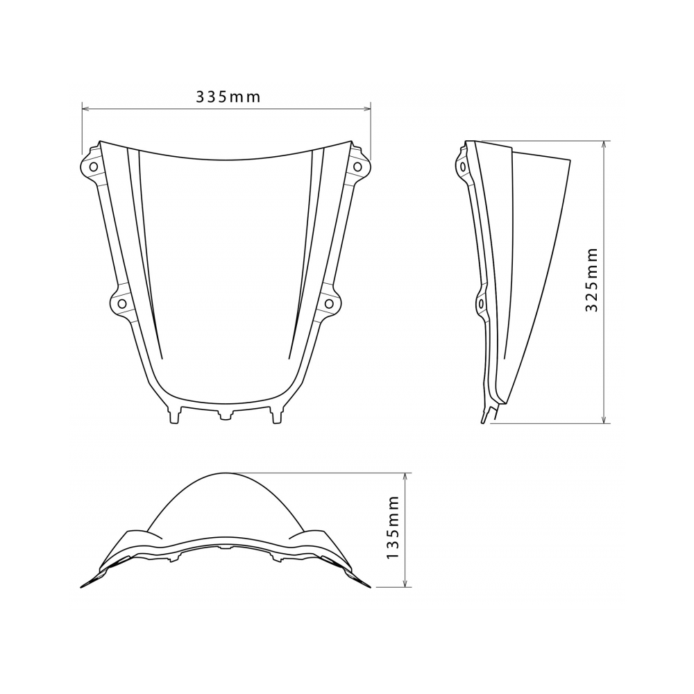 Puig Слюда Z-Racing Yamaha YZF-R9 2025 Clear - изглед 3