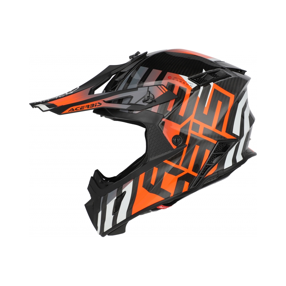 Acerbis Каска Steel Carbon Nero/Arancio ECE-2206 - изглед 5