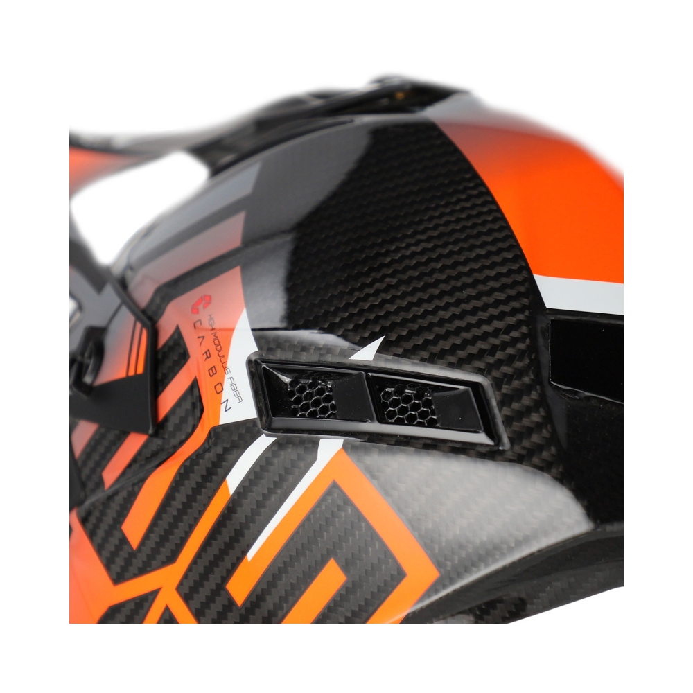 Acerbis Каска Steel Carbon Nero/Arancio ECE-2206 - изглед 7