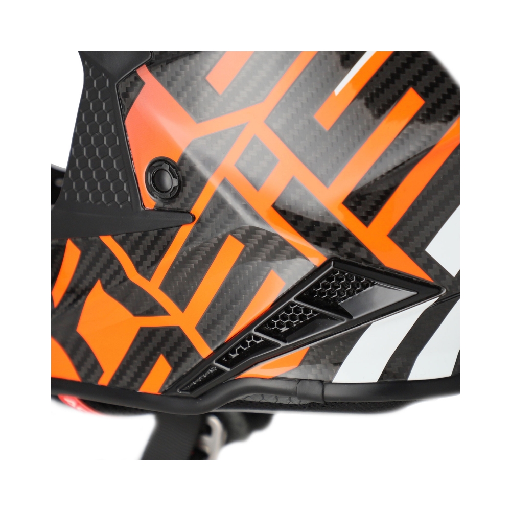Acerbis Каска Steel Carbon Nero/Arancio ECE-2206 - изглед 8