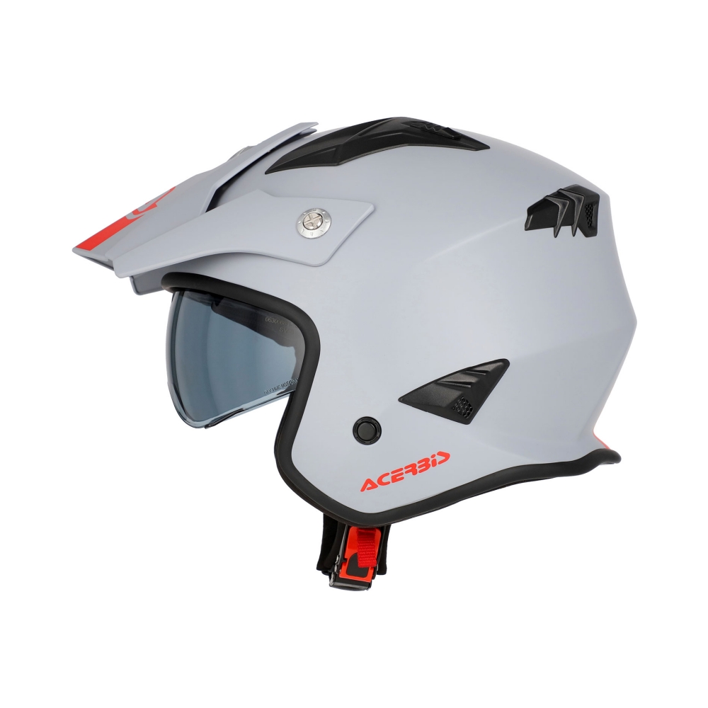 Acerbis Каска Jet Aria Light Grey - изглед 5