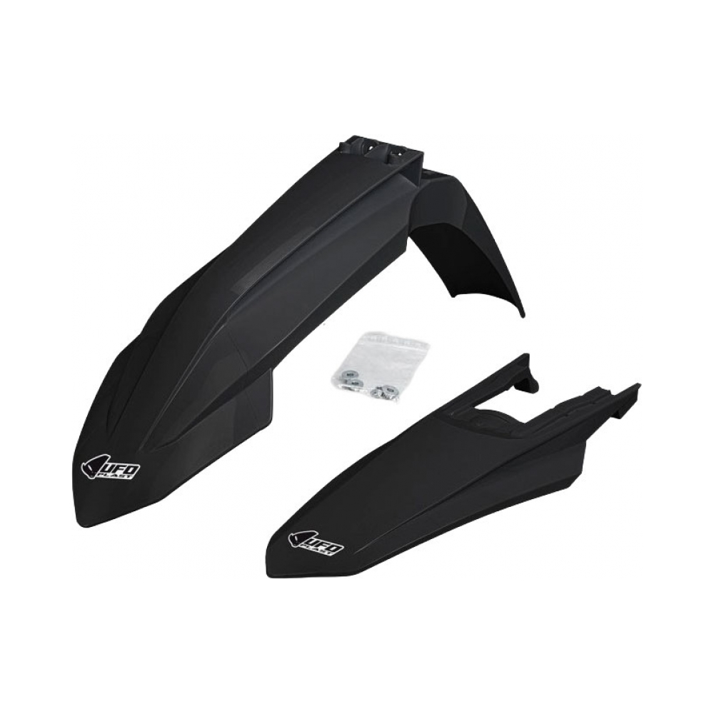 UFO Преден и заден калник KTM SX125-250, SX-F250-450 23-25 черен - изглед 1