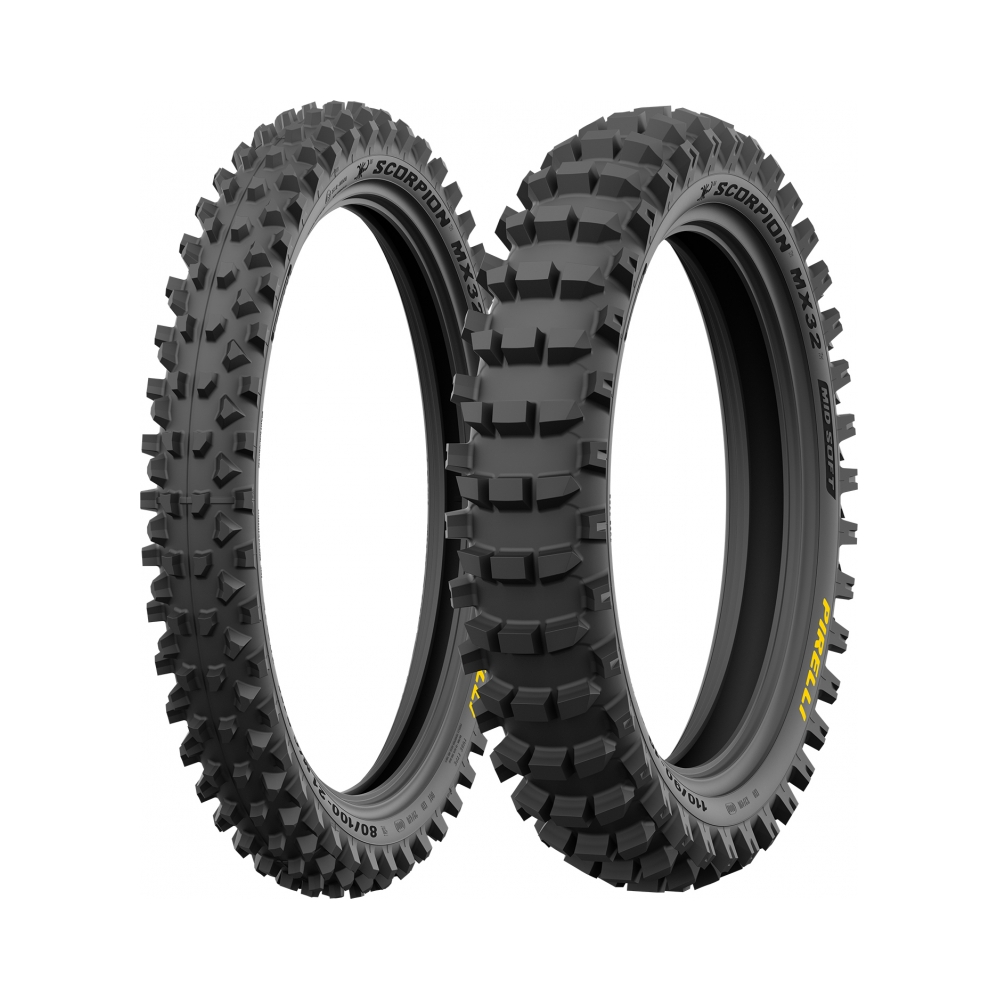 Pirelli Задна гума Scorpion MX32 Mid Soft 100/90-19 NHS 57M (32) R - изглед 4