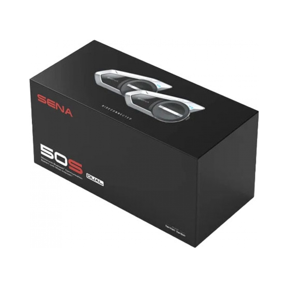 Sena Интерком 50S Duo Pack Premium Harmon Cardon 2бр устройства - изглед 1