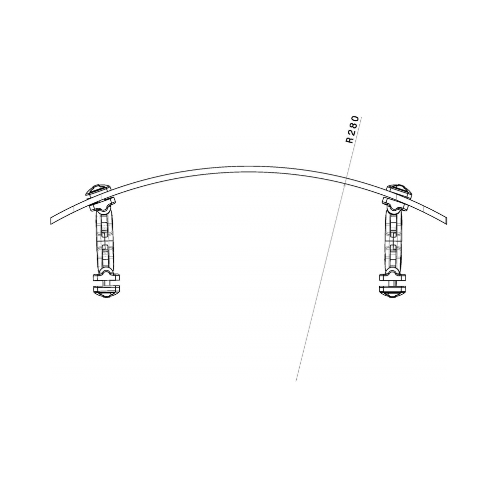 Puig Регулируема слюда Clip-on 277x100mm Clear - изглед 2