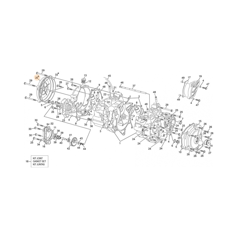 Sherco Капак съединител Sherco SE 250/300 24-26 - изглед 3