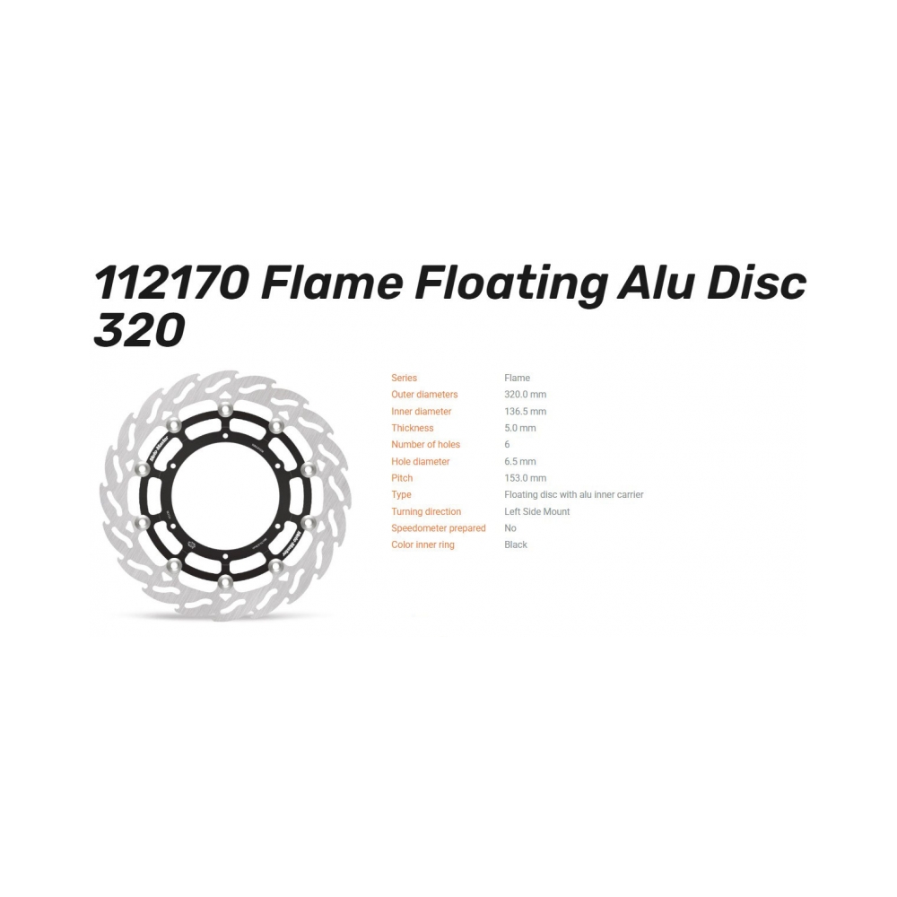 Moto-Master Спирачен диск Flame преден ляв KTM 1290 Super Adventure R/S 17-24, 1390 Super Adventure 2025, 790 Adventure 19-25 - изглед 2