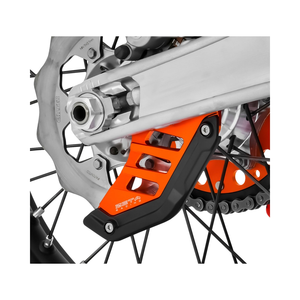 DRC-Zeta Предпазител за заден спирачен диск KTM EXC/EXC-F 24-25, SX/SX-F 23-25; Husqvarna FC/TC 14-25, FE/TE 22-25; Gas Gas оранжев - изглед 3