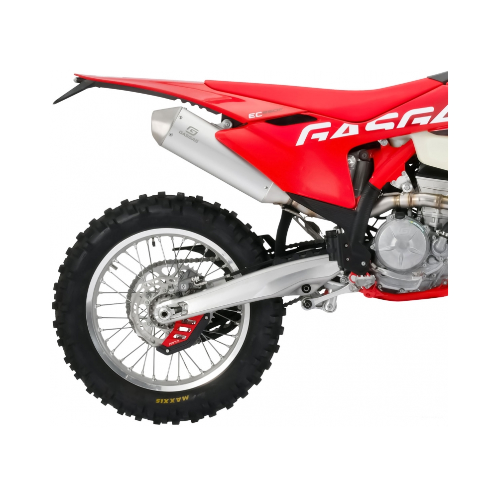 DRC-Zeta Предпазител за заден спирачен диск KTM EXC/EXC-F 24-25, SX/SX-F 23-25; Husqvarna FC/TC 14-25, FE/TE 22-25; Gas Gas червен - изглед 4