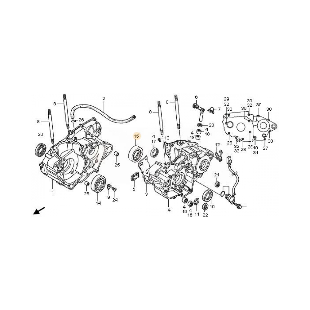 Honda Лагер OEM Honda CRF450R 02-20 - изглед 2