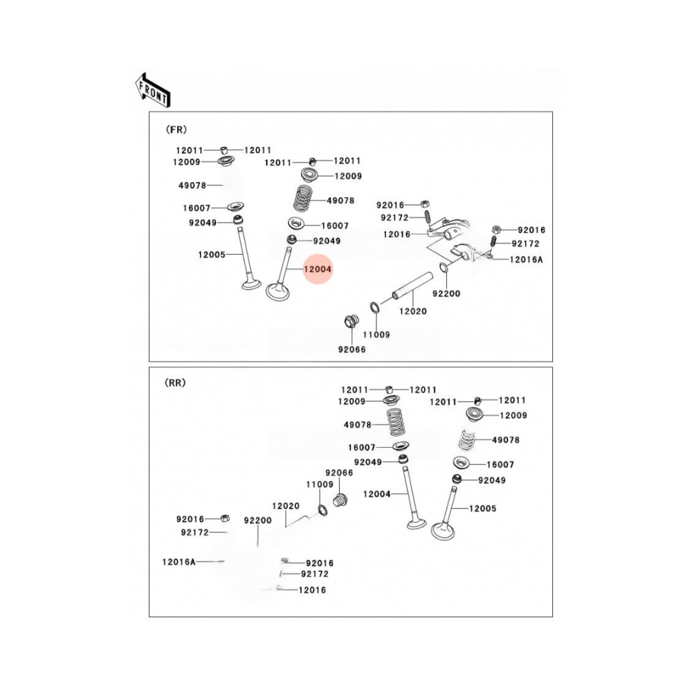 Kawasaki Всмукателен клапан OEM Kawasaki Brute Force KVF650 05-13, KVF750 05-23, KFX700 04-09, Teryx 750 08-11 - изглед 2