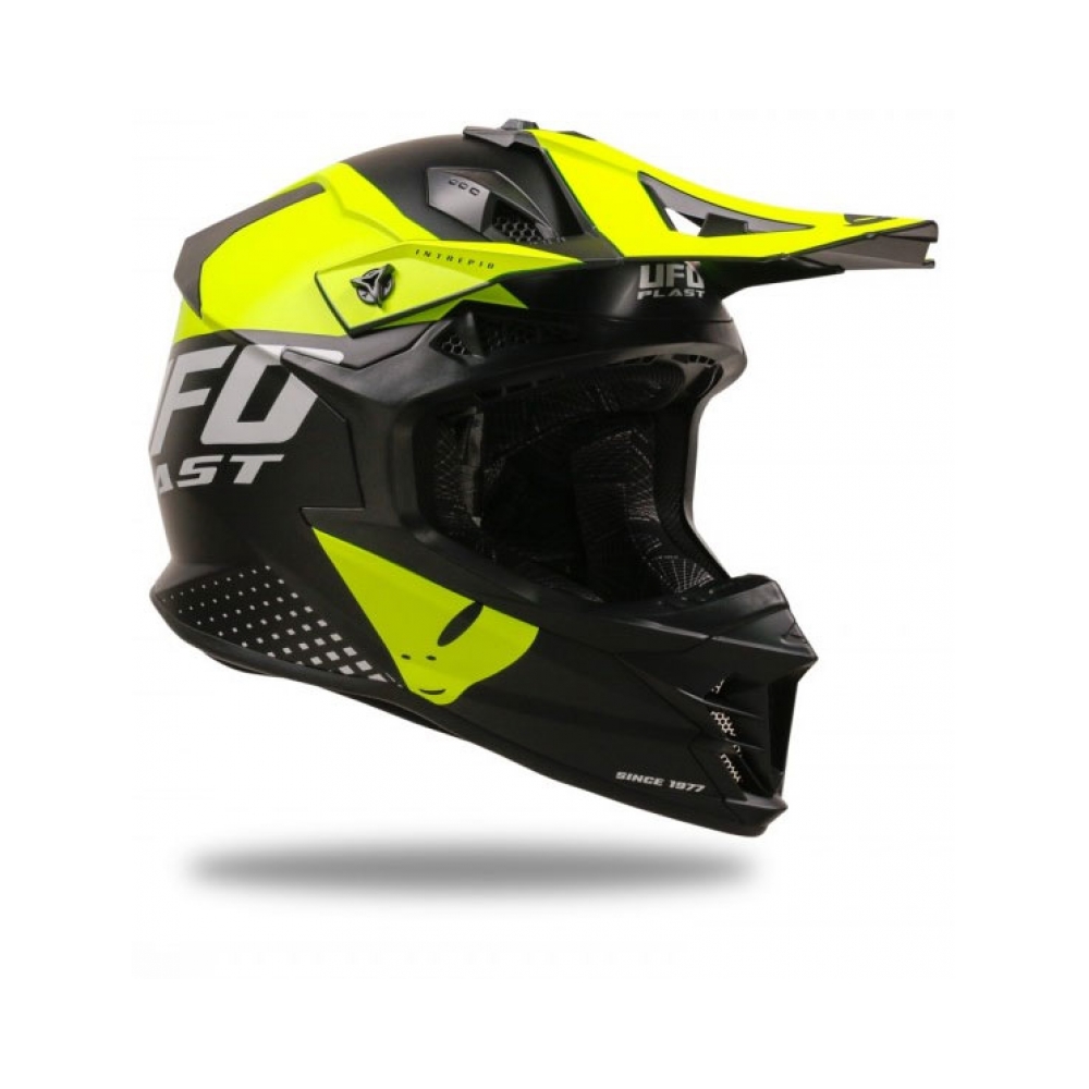 UFO Каска Intrepid Black/Neon Yellow - изглед 3