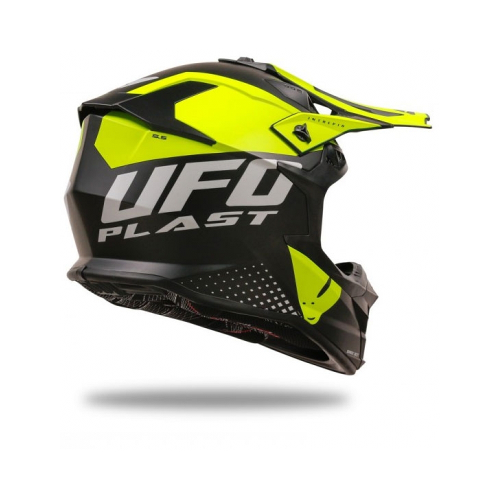 UFO Каска Intrepid Black/Neon Yellow - изглед 5