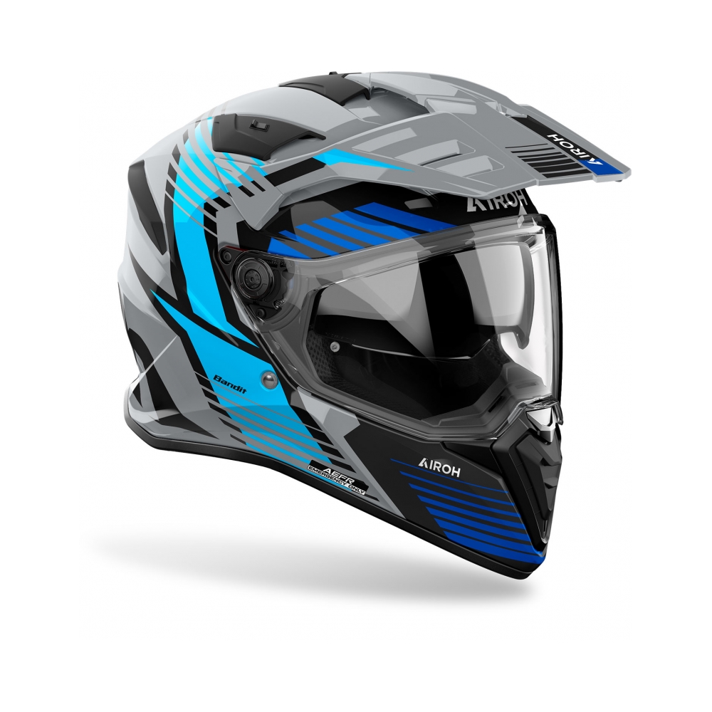 Airoh Каска Bandit Spicy Blue Gloss - изглед 2
