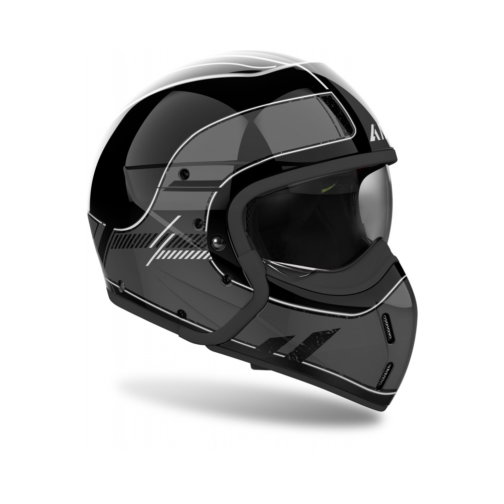 Airoh Каска J110 Raster Dark Grey Gloss - изглед 4