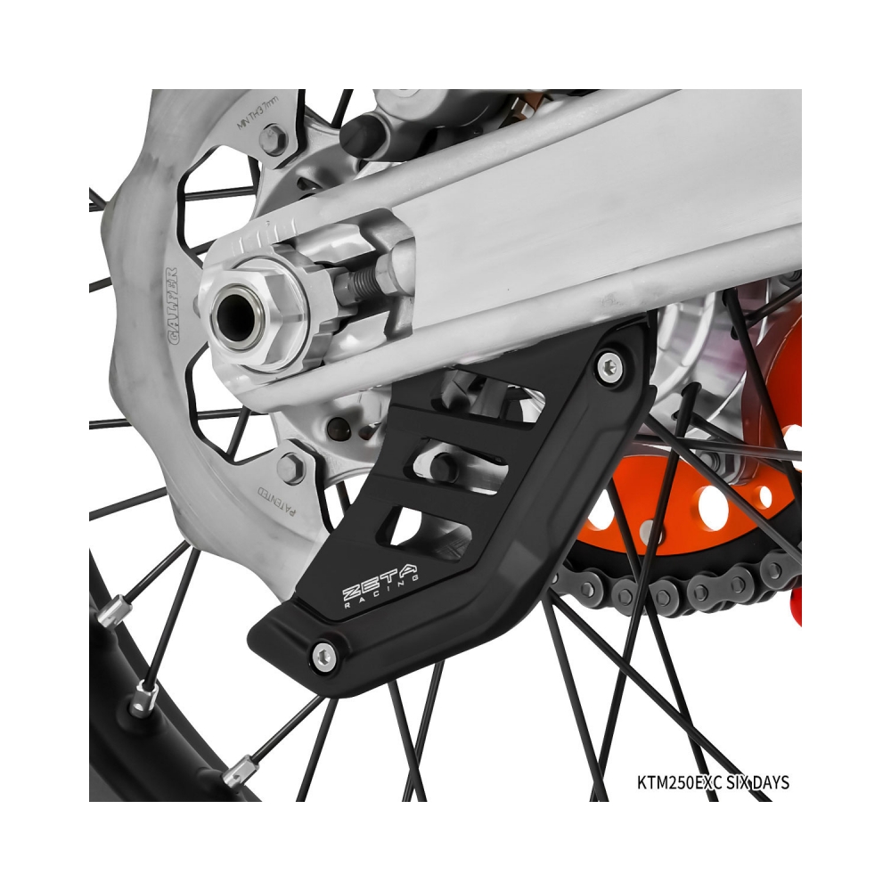 DRC-Zeta Предпазител за заден спирачен диск KTM EXC/EXC-F 24-25, SX/SX-F 23-25; Husqvarna FC/TC 14-25, FE/TE 22-25; Gas Gas черен - изглед 3