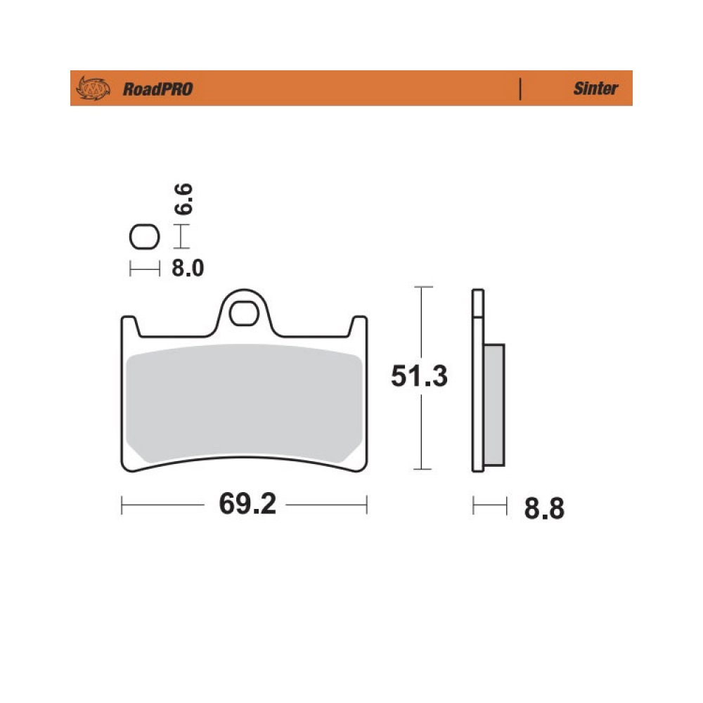 Moto-Master Накладки предни 401403 Yamaha T-Max 08-24 - изглед 1