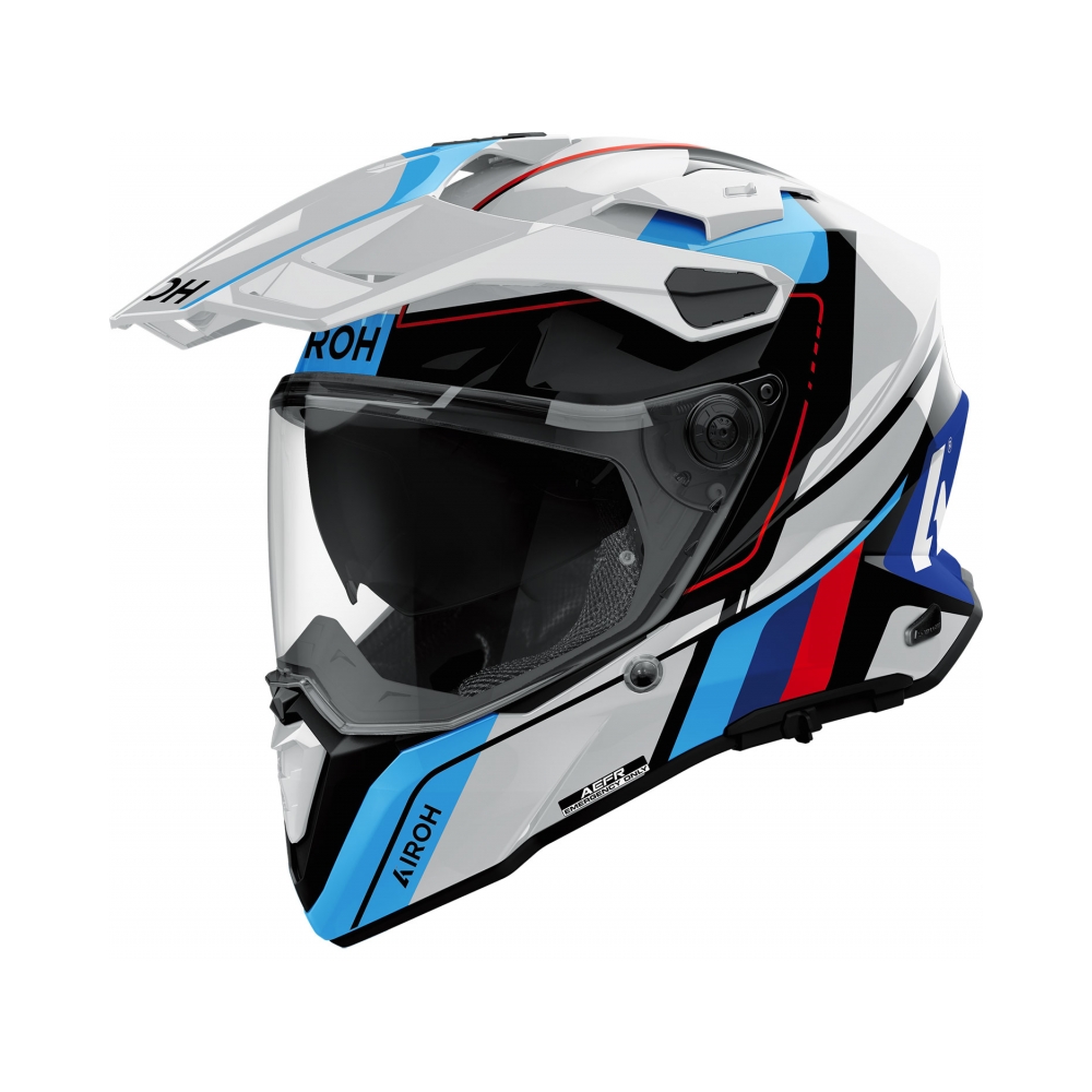 Airoh Каска Commander 2 Skip White Red Gloss - изглед 1