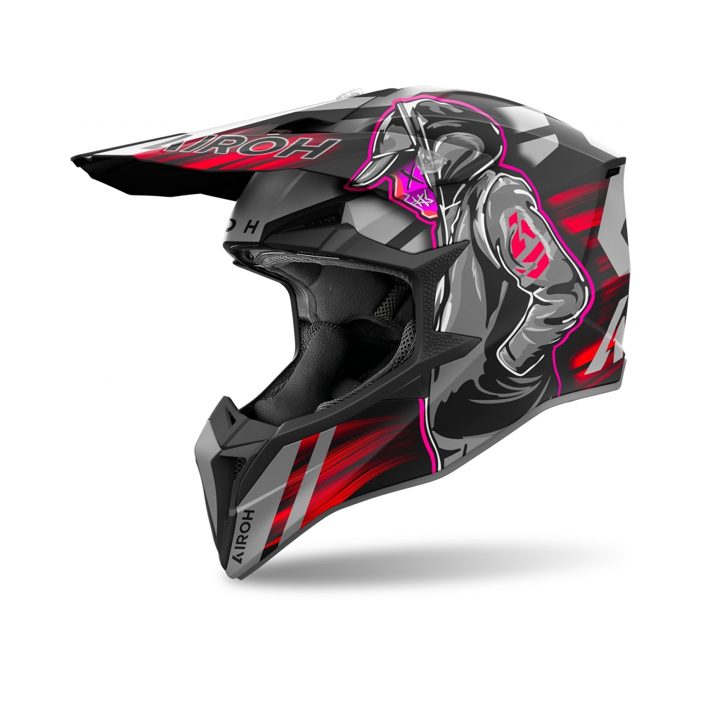 Airoh Каска Wraaap Cyber Red Matt - изглед 1