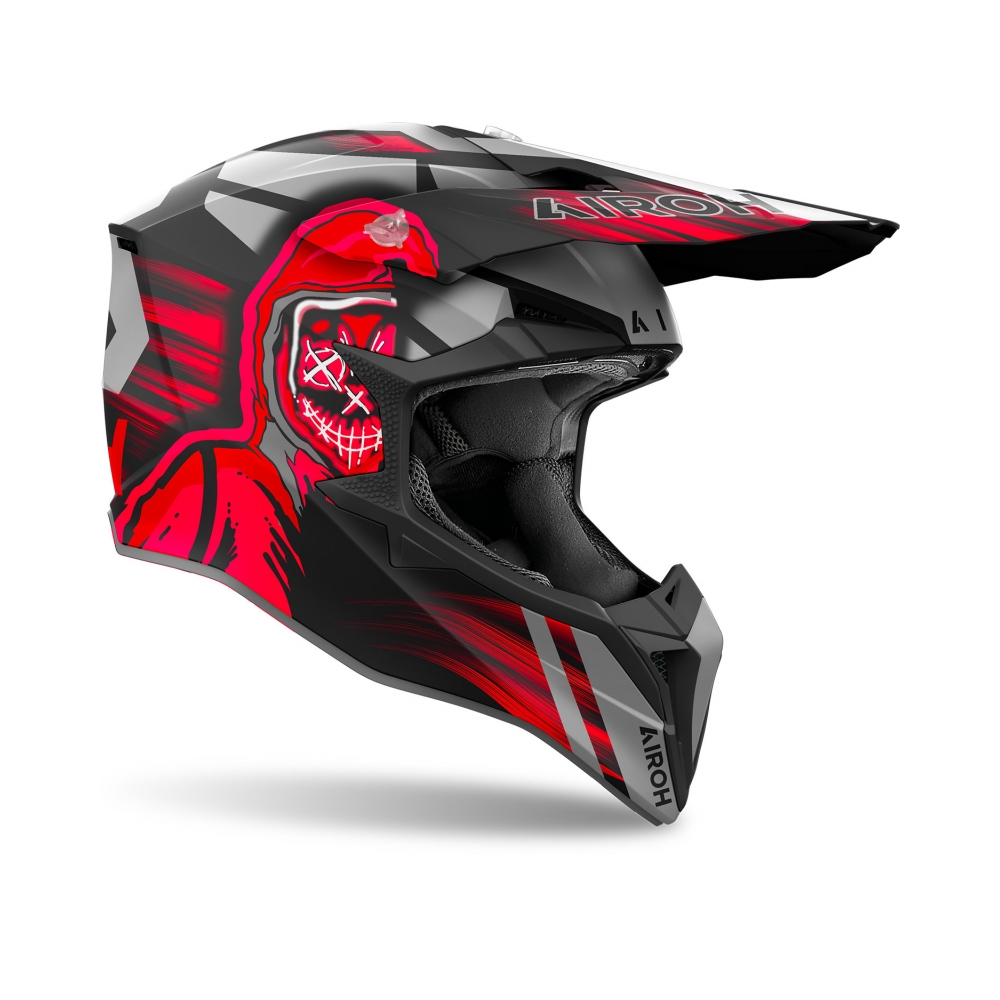 Airoh Каска Wraaap Cyber Red Matt - изглед 2