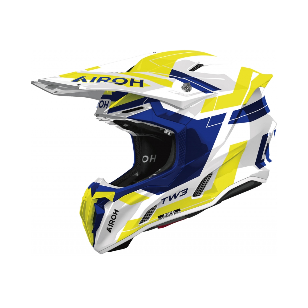 Airoh Каска Twist 3 Dynasty Blue Yellow Gloss - изглед 1