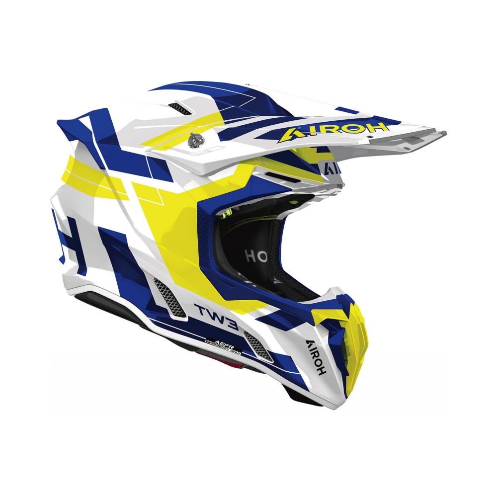 Airoh Каска Twist 3 Dynasty Blue Yellow Gloss - изглед 2
