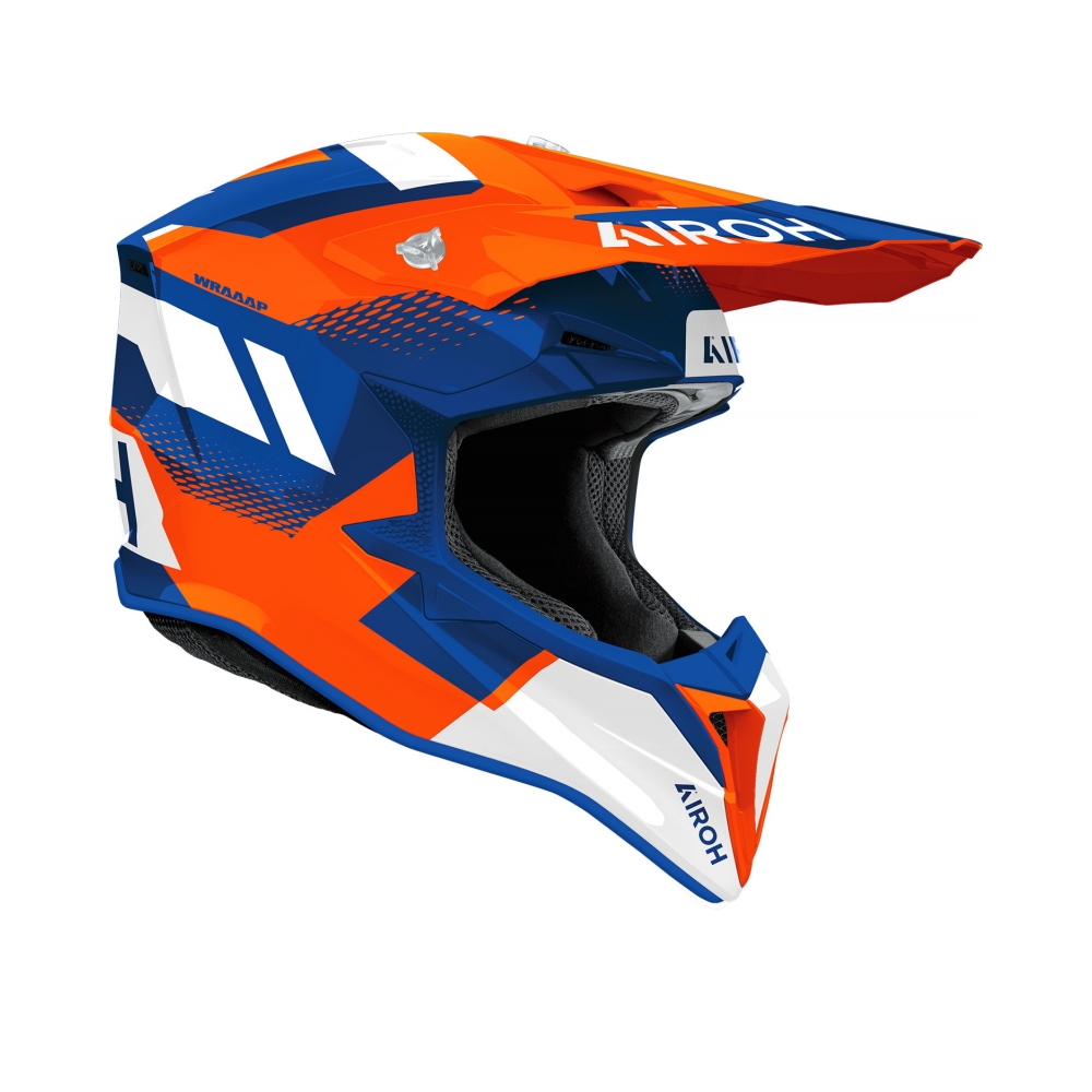 Airoh Каска Wraaap Vision Orange/Blue Gloss - изглед 2 - BobiMX.com Airoh Каска Wraaap Vision Orange/Blue Gloss - изглед 2