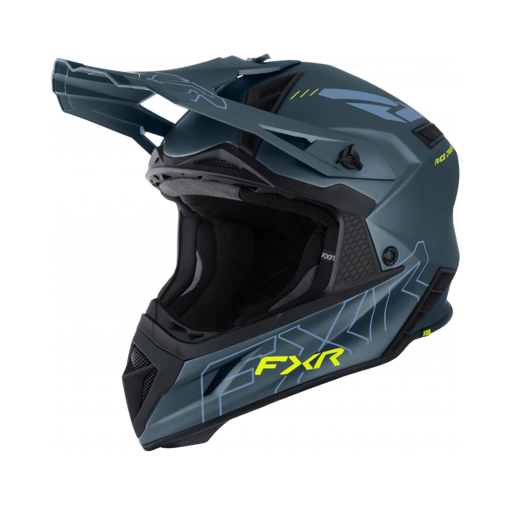 FXR Каска Helium Prime Dark Steel/HiVis - изглед 1 - BobiMX.com FXR Каска Helium Prime Dark Steel/HiVis - изглед 1