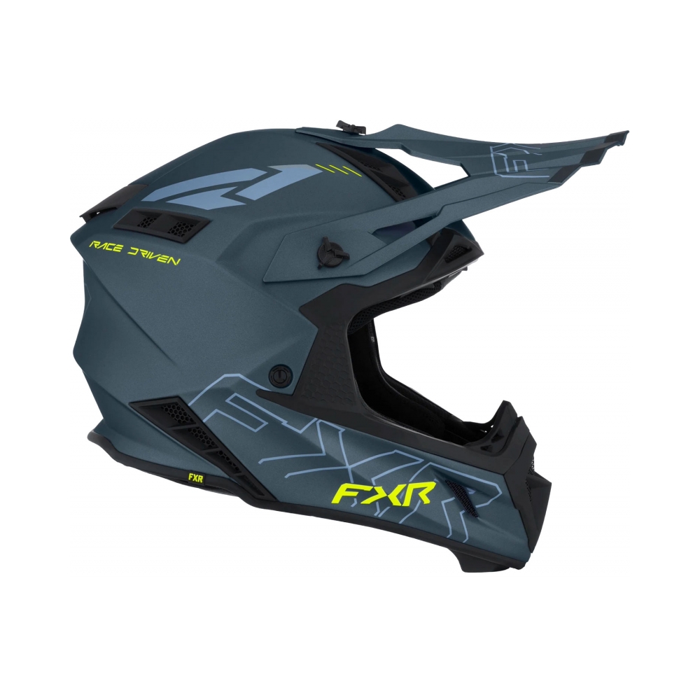 FXR Каска Helium Prime Dark Steel/HiVis - изглед 4 - BobiMX.com FXR Каска Helium Prime Dark Steel/HiVis - изглед 4