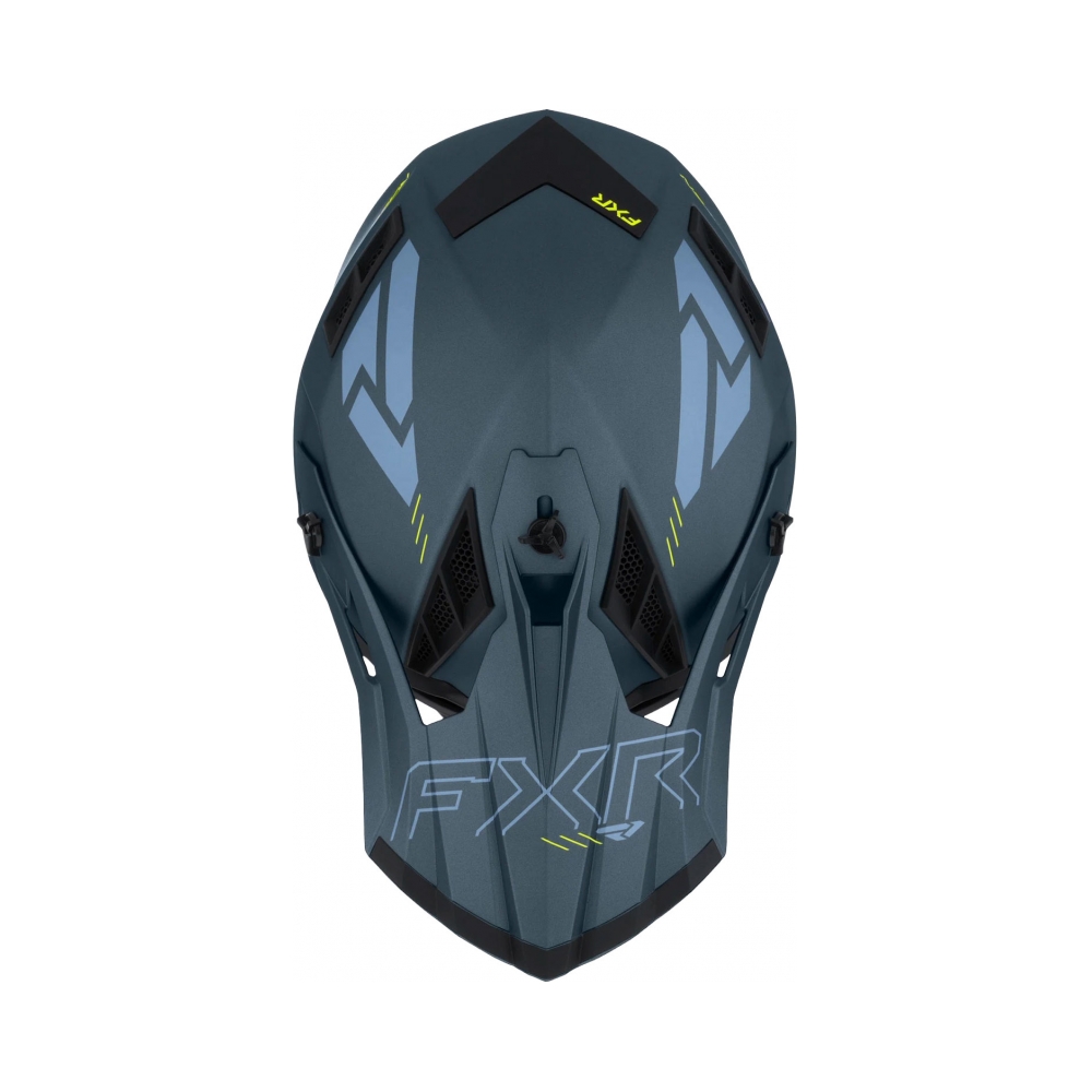 FXR Каска Helium Prime Dark Steel/HiVis - изглед 5 - BobiMX.com FXR Каска Helium Prime Dark Steel/HiVis - изглед 5