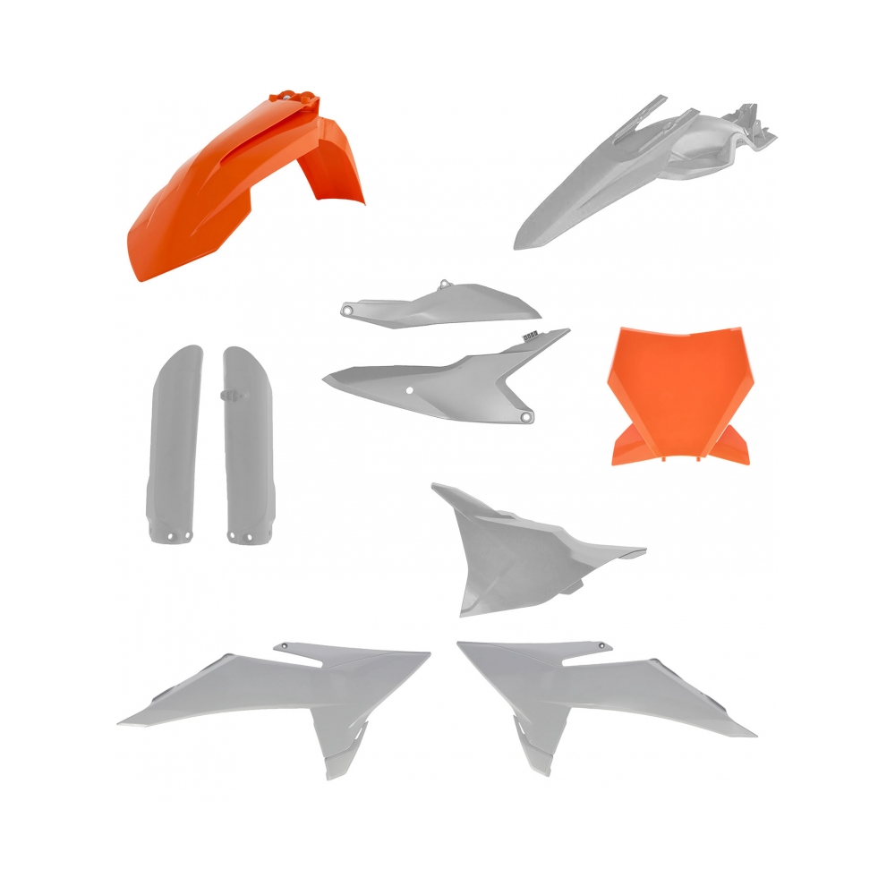 Acerbis Пълен кит пластмаси подходящ за KTM SX85 25-26 сив - изглед 1 - BobiMX.com Acerbis Пълен кит пластмаси подходящ за KTM SX85 25-26 сив - изглед 1