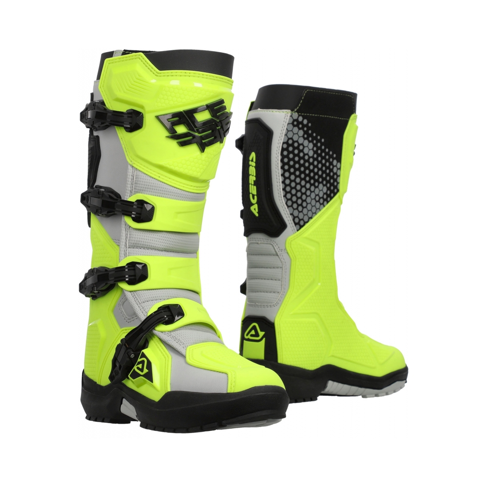 Acerbis Ботуши Artiglio Fluo Yellow/White - изглед 1