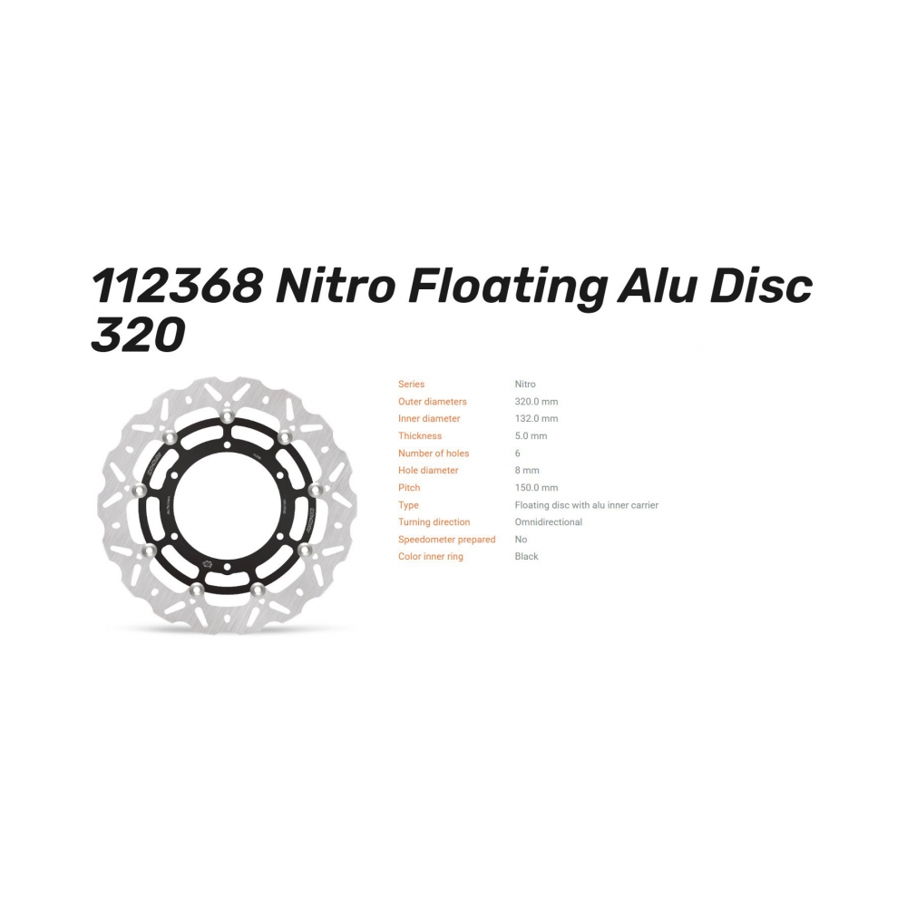 Moto-Master Спирачен диск Nitro Road преден Yamaha FJR1300 03-20, MT-01 1670 05-06, YZF750 R7 99-01 - изглед 2 - BobiMX.com Moto-Master Спирачен диск Nitro Road преден Yamaha FJR1300 03-20, MT-01 1670 05-06, YZF750 R7 99-01 - изглед 2