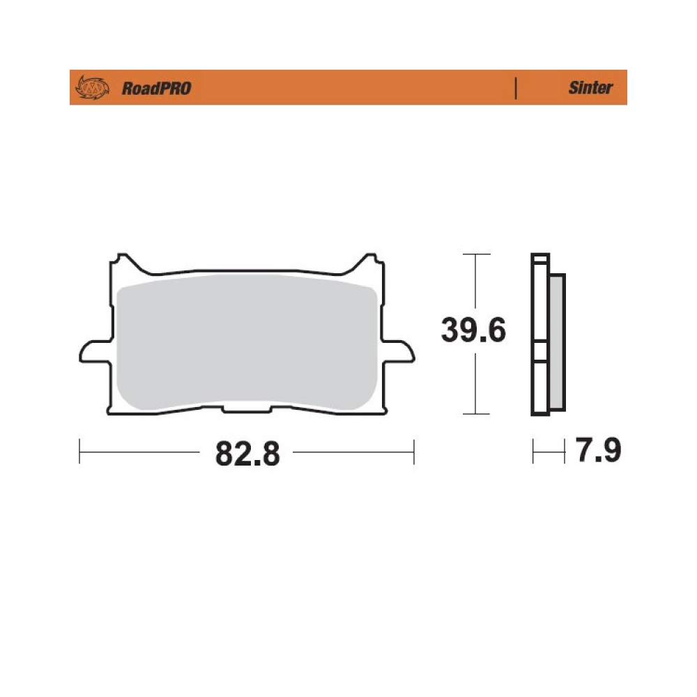 Moto-Master Накладки предни 412701 Honda - изглед 1 - BobiMX.com Moto-Master Накладки предни 412701 Honda - изглед 1