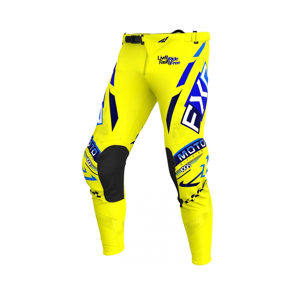 FXR Панталон Podium Gladiator MX25 Yellow Navy Blue - изглед 1 - BobiMX.com FXR Панталон Podium Gladiator MX25 Yellow Navy Blue - изглед 1