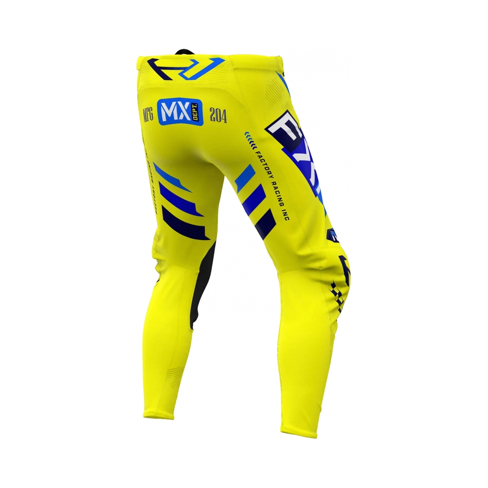 FXR Панталон Podium Gladiator MX25 Yellow Navy Blue - изглед 2 - BobiMX.com FXR Панталон Podium Gladiator MX25 Yellow Navy Blue - изглед 2
