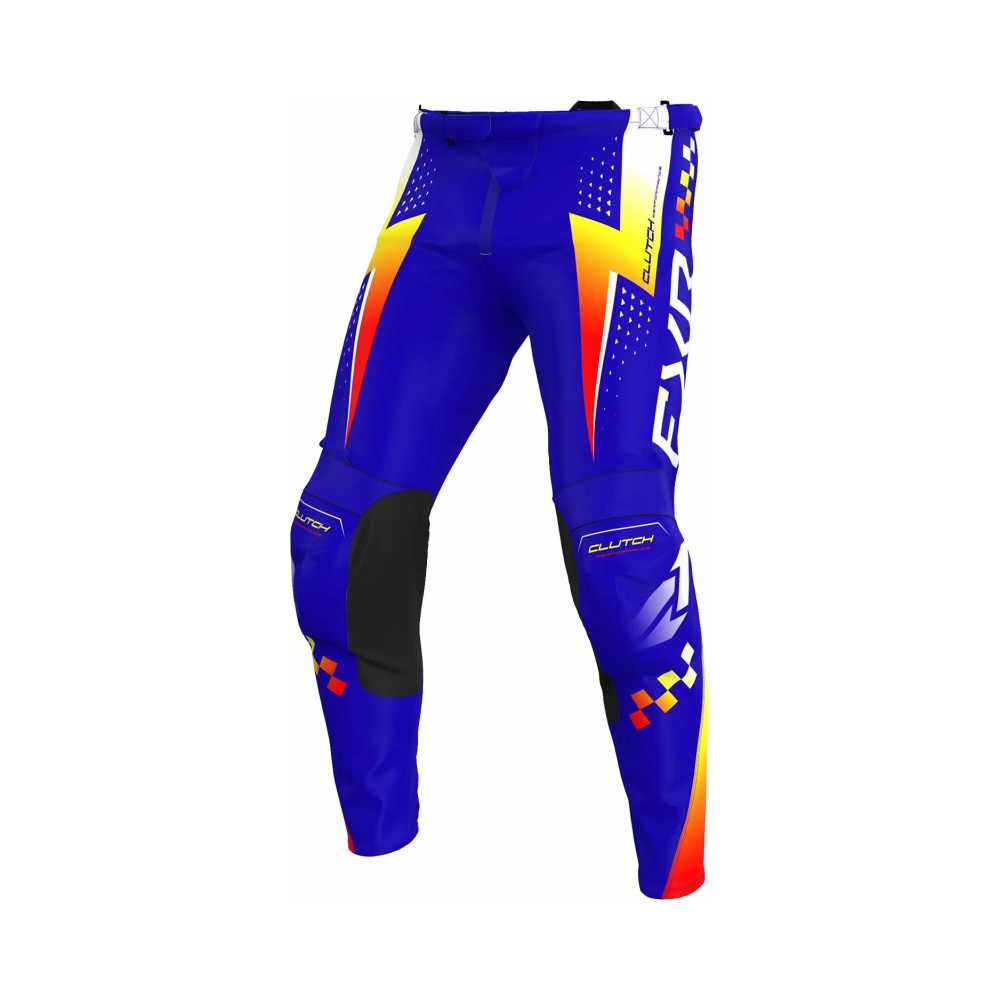 FXR Детски панталон Clutch MX26 Royal Yellow Red - изглед 1