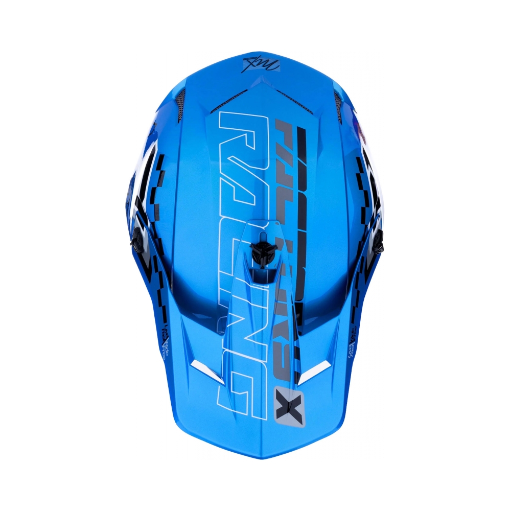 FXR Каска Clutch Race Div MX26 Blue - изглед 2