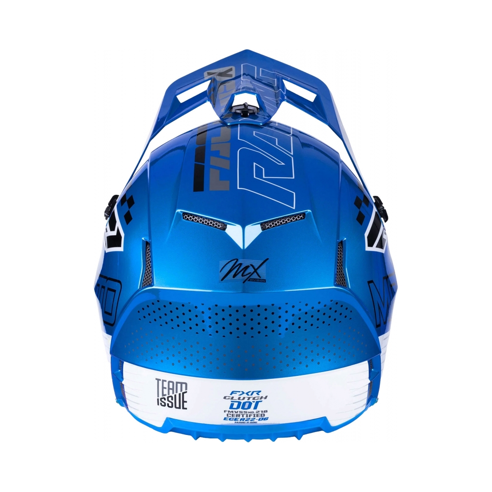 FXR Каска Clutch Race Div MX26 Blue - изглед 5