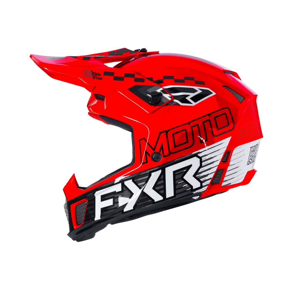 FXR Каска Clutch Race Div MX26 Red - изглед 3