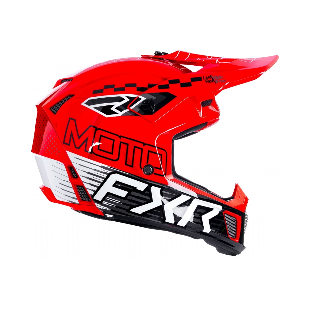 FXR Каска Clutch Race Div MX26 Red - изглед 4