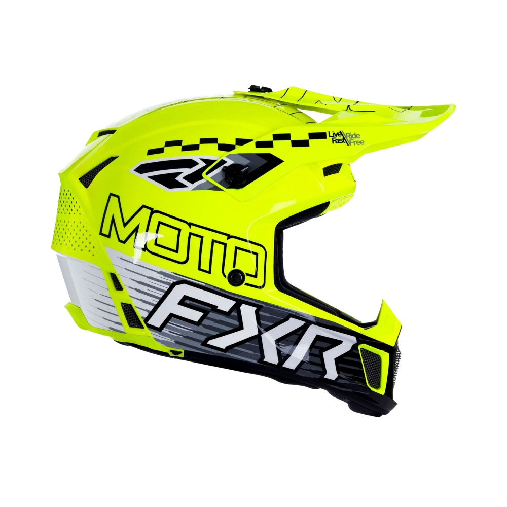 FXR Каска Clutch Race Div MX26 HiVis - изглед 4