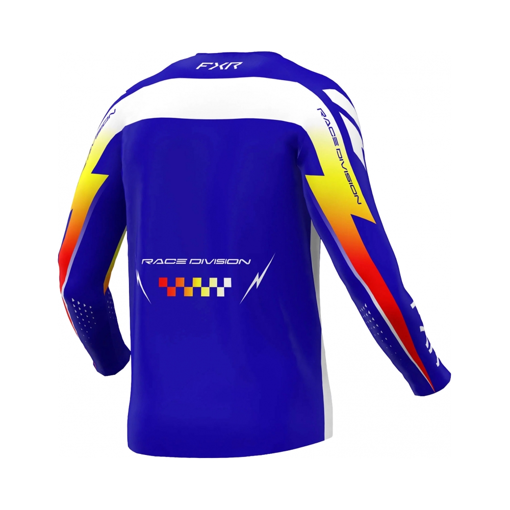 FXR Тениска Clutch Pro MX26 Royal Yellow Red - изглед 2
