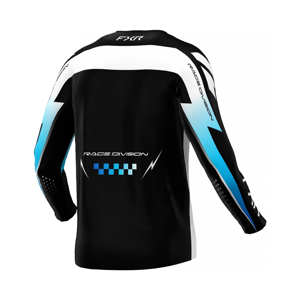 FXR Тениска Clutch Pro MX26 Black Blue White - изглед 2