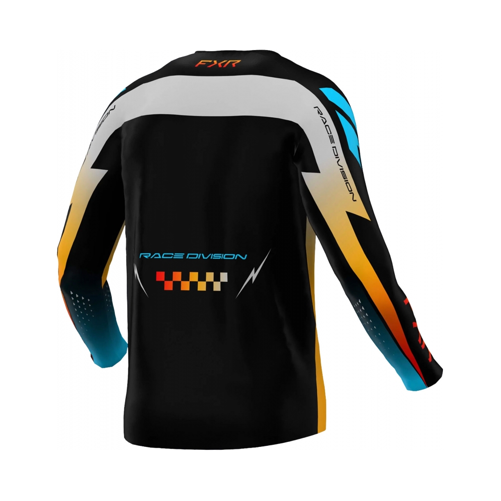 FXR Детска тениска Clutch MX26 Grey Sky Orange - изглед 2