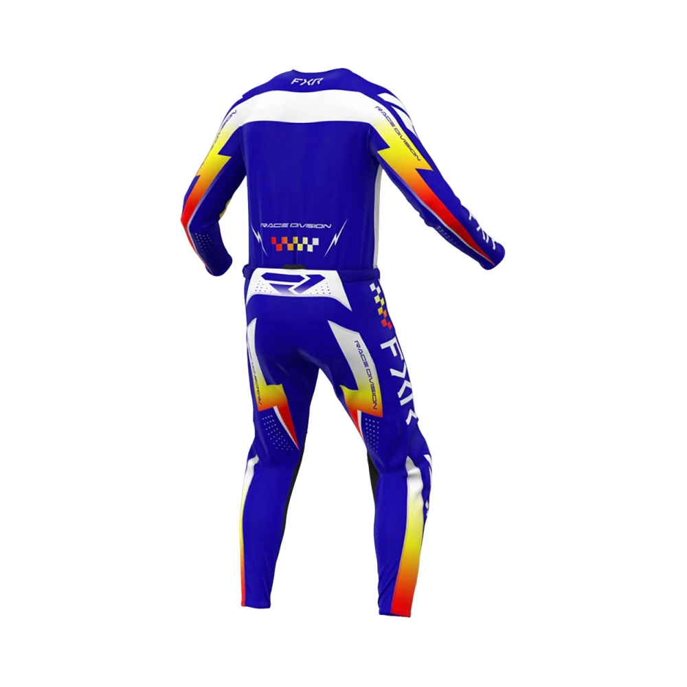 FXR Тениска Clutch MX26 Royal Yellow Red - изглед 4