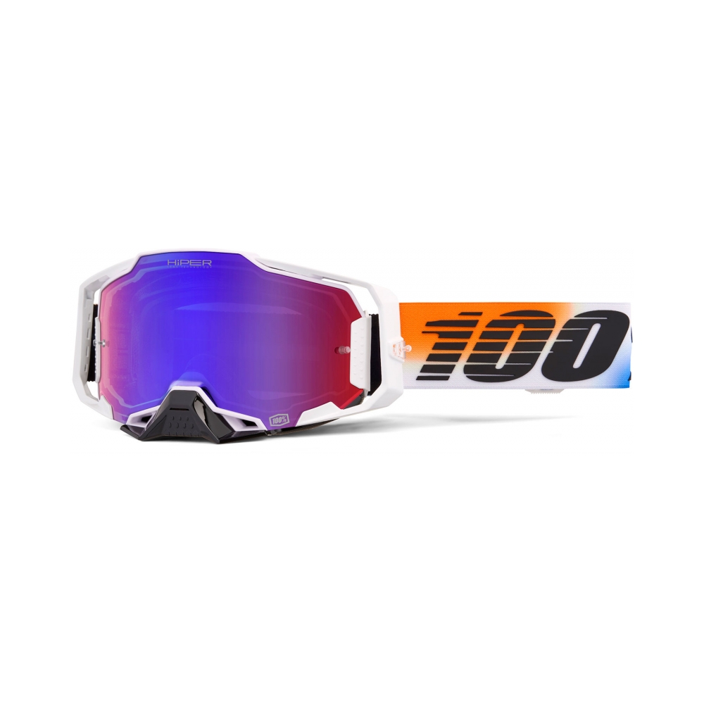 100% Очила Armega HiPER United - Red/Blue Mirror - изглед 1