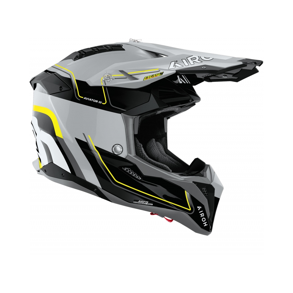 Airoh Каска Aviator 3 Leader Yellow Gloss - изглед 2